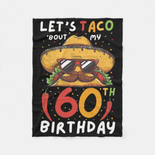 Cinco De Mayo 60. Geburtstag Taco Age 60 Mexican B Fleecedecke