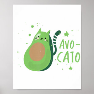 Cinco De Mayo Avocado Cat Niedlich Avocato Meow Ge Poster