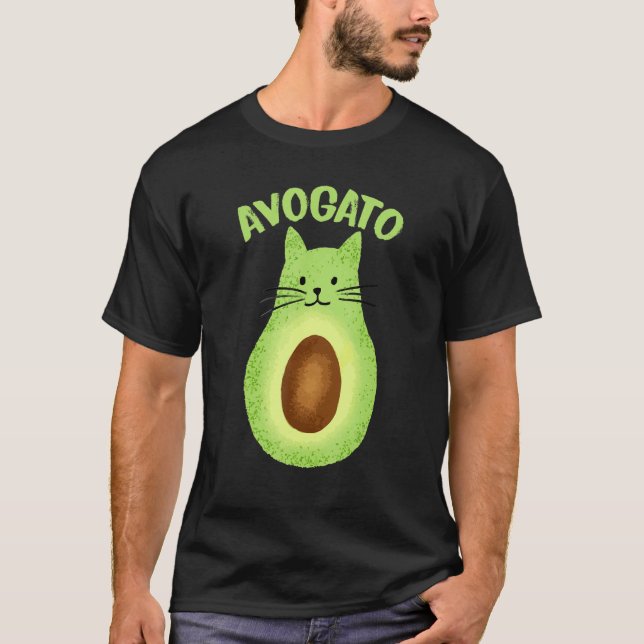 Cinco De Mayo  Avocado Mexico Meow Avogato Cat Cut T-Shirt (Vorderseite)