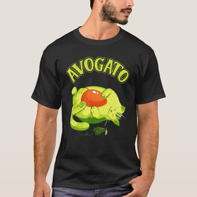Cinco De Mayo   Avocado Mexico Meow Avogato Cat T-Shirt (Vorderseite)
