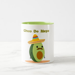 Cinco De Mayo Avocado Zweifarbige Tasse