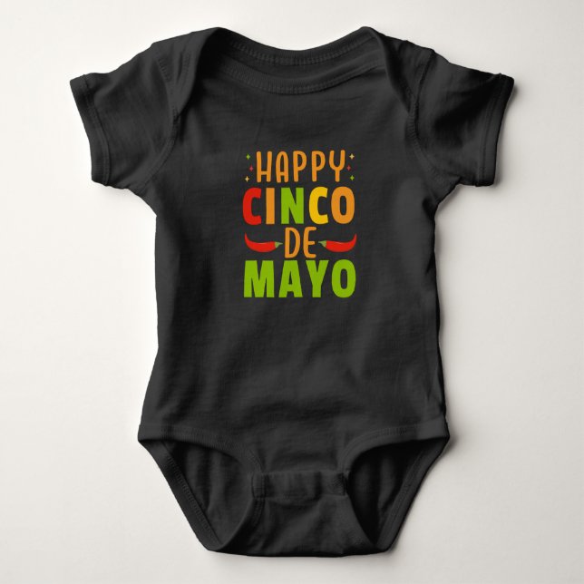 Cinco De Mayo Baby Strampler (Vorderseite)