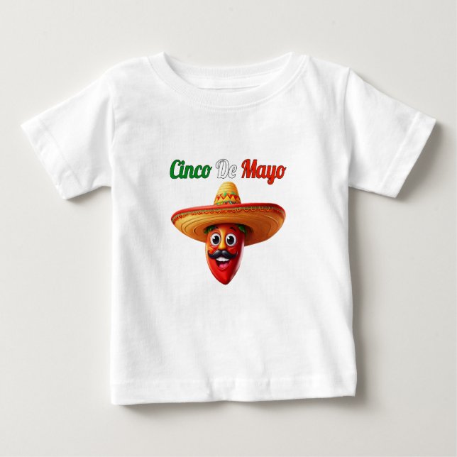 Cinco De Mayo Baby T-shirt (Vorderseite)