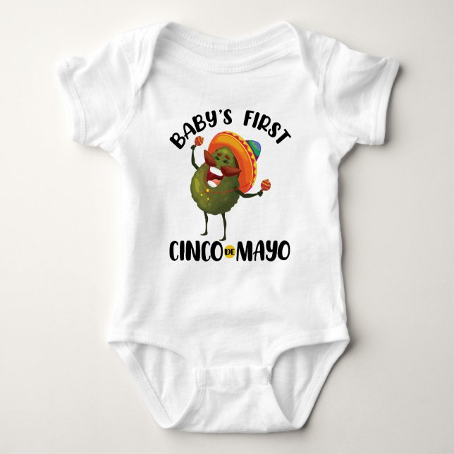 Cinco de Mayo Baby's First Cinco de Mayo Baby Strampler (Vorderseite)