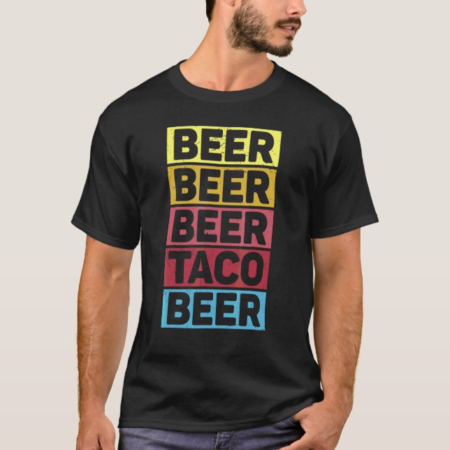 Cinco De Mayo Beer Beer Taco Beer Mexikanisches Pa T-Shirt (Vorderseite)