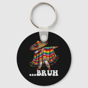 Cinco De Mayo Bruh Mexican Boy Dabbing Sombrero Po Schlüsselanhänger