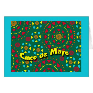 Cinco de Mayo, buntes Mosaikmuster