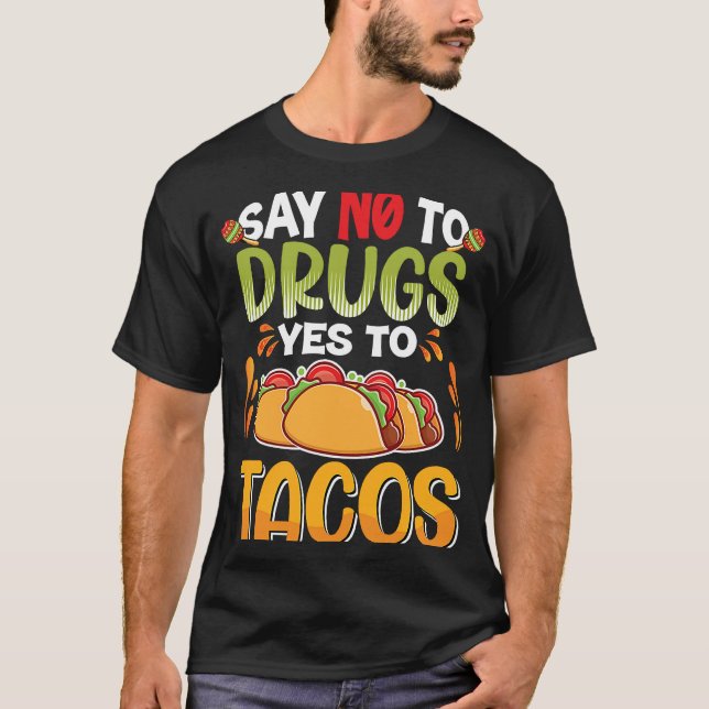Cinco De Mayo Buritos  Mexico Tacos and Avocado  9 T-Shirt (Vorderseite)