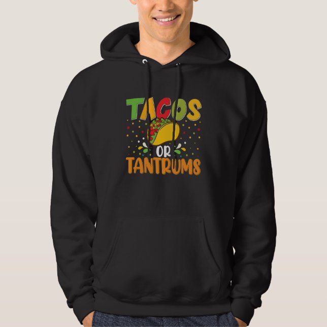 Cinco De Mayo, Buritos , Mexico Tacos and Avocado  Hoodie (Vorderseite)