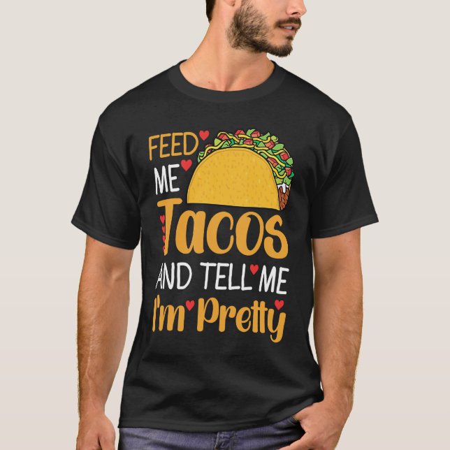 Cinco De Mayo, Buritos , Mexico Tacos and Avocado  T-Shirt (Vorderseite)