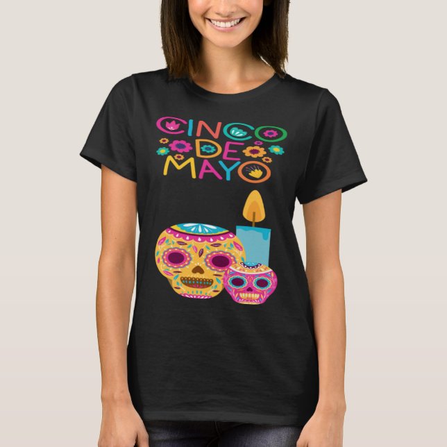 Cinco De Mayo Burritos Mexico Tacos and Avocado 10 T-Shirt (Vorderseite)