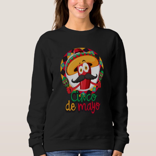 Cinco De Mayo Burritos Mexico Tacos and Avocado  1 Sweatshirt (Vorderseite)
