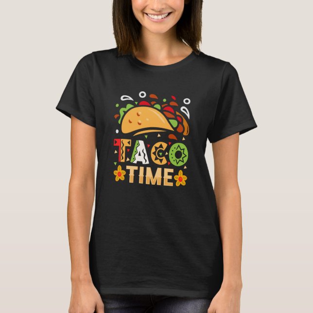 Cinco De Mayo Burritos Mexico Tacos and Avocado  1 T-Shirt (Vorderseite)