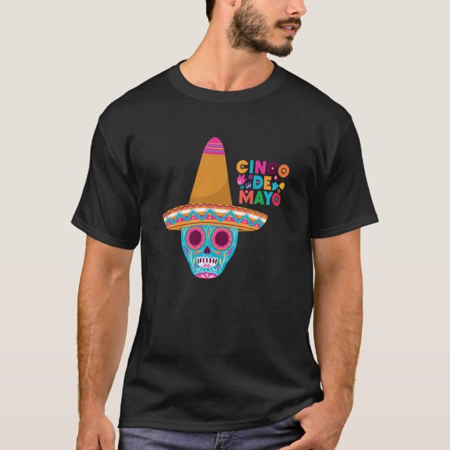 Cinco De Mayo Burritos Mexico Tacos and Avocado  1 T-Shirt (Vorderseite)