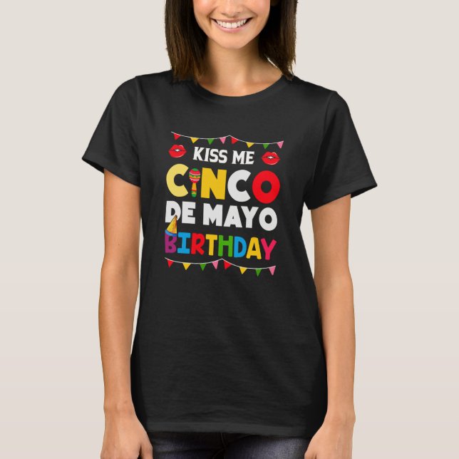 Cinco De Mayo Burritos Mexico Tacos and Avocado  1 T-Shirt (Vorderseite)