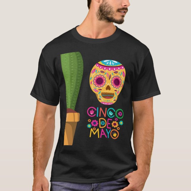Cinco De Mayo Burritos Mexico Tacos and Avocado 25 T-Shirt (Vorderseite)