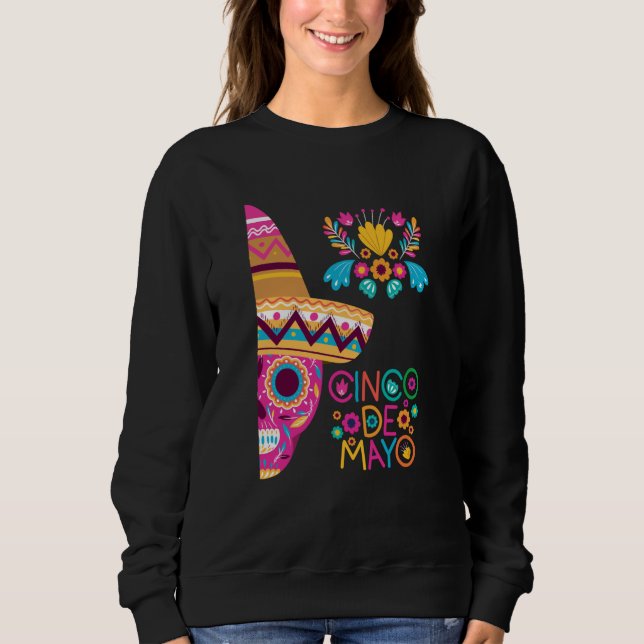 Cinco De Mayo Burritos Mexico Tacos and Avocado  2 Sweatshirt (Vorderseite)