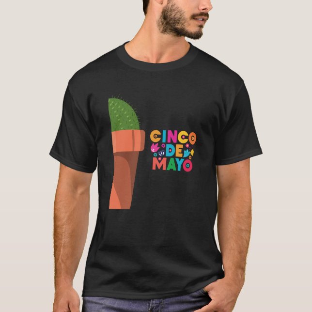 Cinco De Mayo Burritos Mexico Tacos and Avocado  2 T-Shirt (Vorderseite)