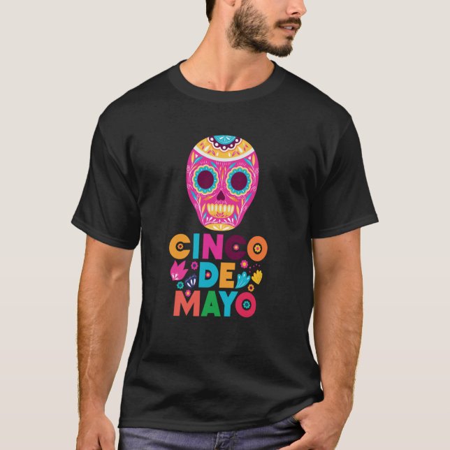 Cinco De Mayo Burritos Mexico Tacos and Avocado  3 T-Shirt (Vorderseite)