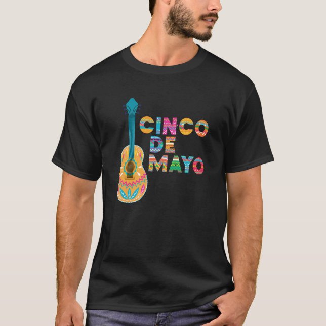 Cinco De Mayo Burritos Mexico Tacos and Avocado  3 T-Shirt (Vorderseite)