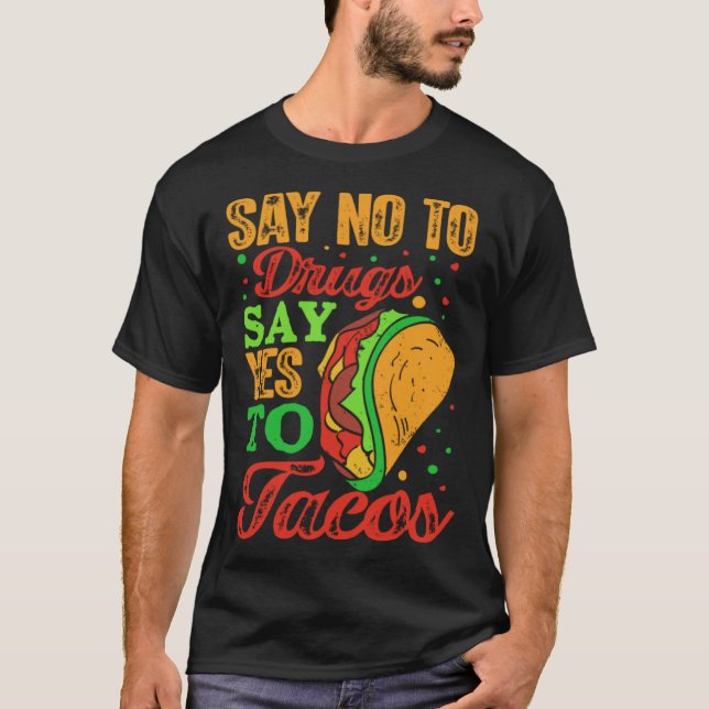 Cinco De Mayo Burritos Mexico Tacos and Avocado 48 T-Shirt (Vorderseite)