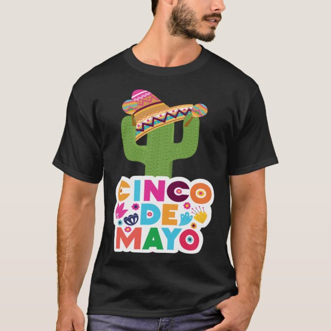 Cinco De Mayo Burritos Mexico Tacos and Avocado 53 T-Shirt (Vorderseite)