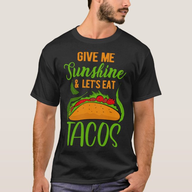Cinco De Mayo Burritos Mexico Tacos and Avocado 5 T-Shirt (Vorderseite)