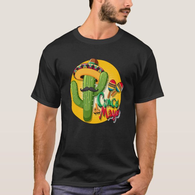 Cinco De Mayo Burritos Mexico Tacos and Avocado  6 T-Shirt (Vorderseite)