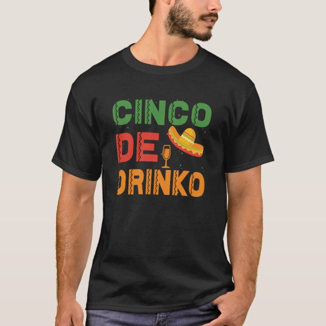 Cinco De Mayo Burritos Mexico Tacos and Avocado  7 T-Shirt (Vorderseite)