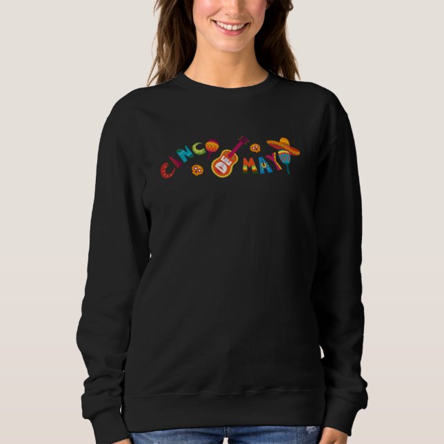Cinco De Mayo Burritos Mexico Tacos and Avocado  8 Sweatshirt (Vorderseite)