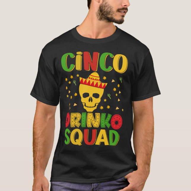 Cinco De Mayo Burritos Mexico Tacos and Avocado 93 T-Shirt (Vorderseite)