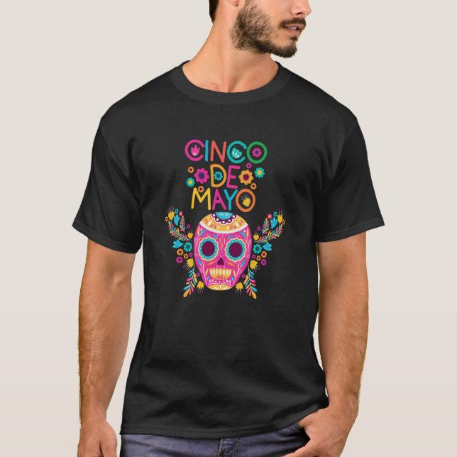 Cinco De Mayo Burritos Mexico Tacos and Avocado  9 T-Shirt (Vorderseite)