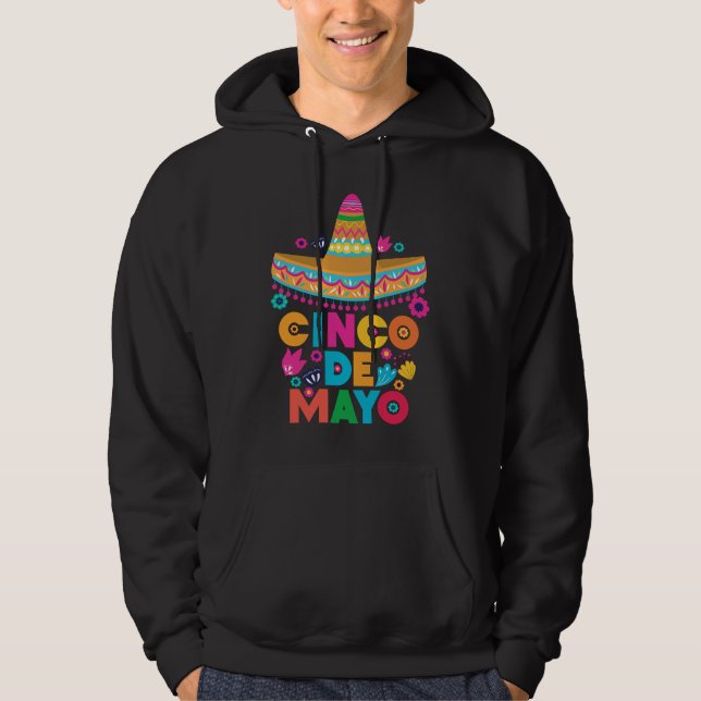 Cinco De Mayo Burritos  Mexico Tacos and Avocado   Hoodie (Vorderseite)