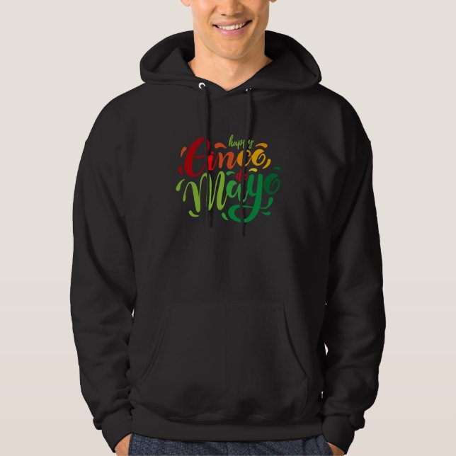 Cinco De Mayo Burritos  Mexico Tacos and Avocado   Hoodie (Vorderseite)