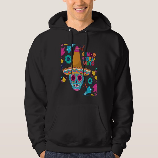 Cinco De Mayo Burritos  Mexico Tacos and Avocado   Hoodie (Vorderseite)