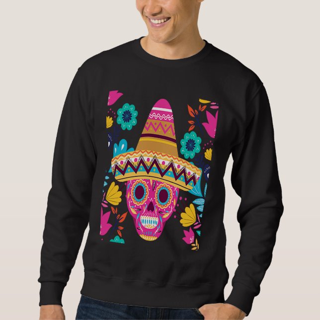 Cinco De Mayo Burritos  Mexico Tacos and Avocado   Sweatshirt (Vorderseite)