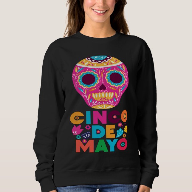 Cinco De Mayo Burritos  Mexico Tacos and Avocado   Sweatshirt (Vorderseite)