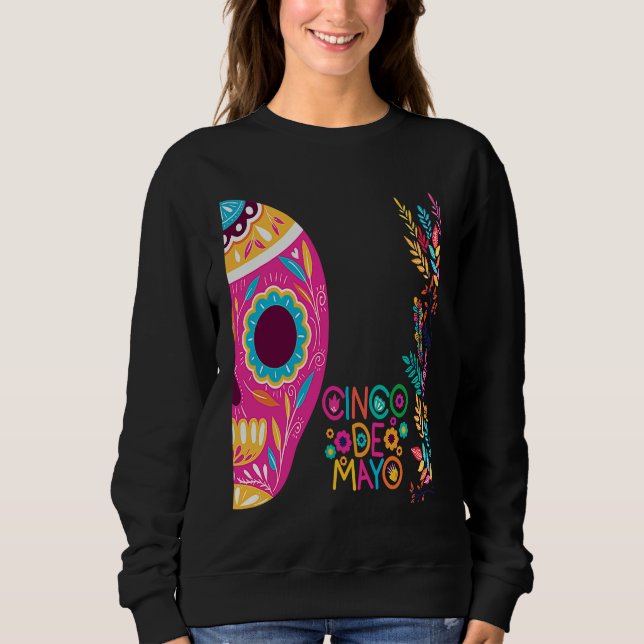 Cinco De Mayo Burritos  Mexico Tacos and Avocado   Sweatshirt (Vorderseite)