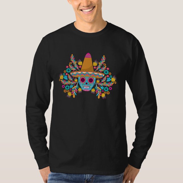 Cinco De Mayo Burritos  Mexico Tacos and Avocado   T-Shirt (Vorderseite)