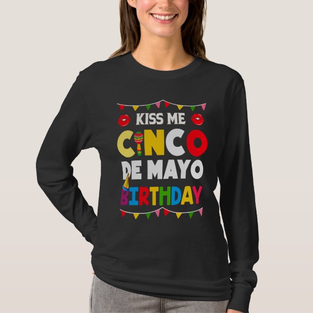 Cinco De Mayo Burritos  Mexico Tacos and Avocado   T-Shirt (Vorderseite)