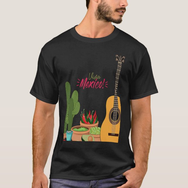 Cinco De Mayo Burritos  Mexico Tacos and Avocado   T-Shirt (Vorderseite)