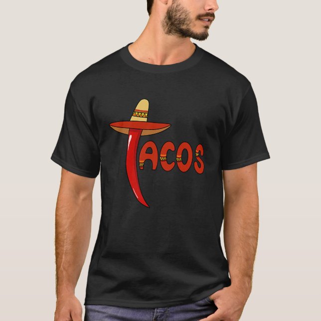 Cinco De Mayo Burritos  Mexico Tacos and Avocado   T-Shirt (Vorderseite)