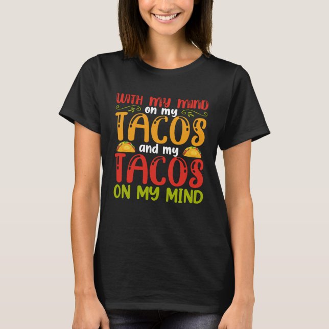 Cinco De Mayo Burritos  Mexico Tacos and Avocado   T-Shirt (Vorderseite)