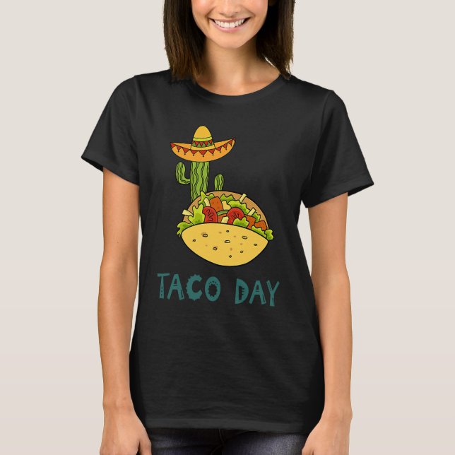 Cinco De Mayo Burritos  Mexico Tacos and Avocado   T-Shirt (Vorderseite)