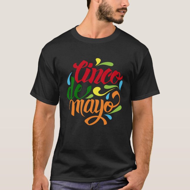 Cinco De Mayo Burritos  Mexico Tacos and Avocado   T-Shirt (Vorderseite)
