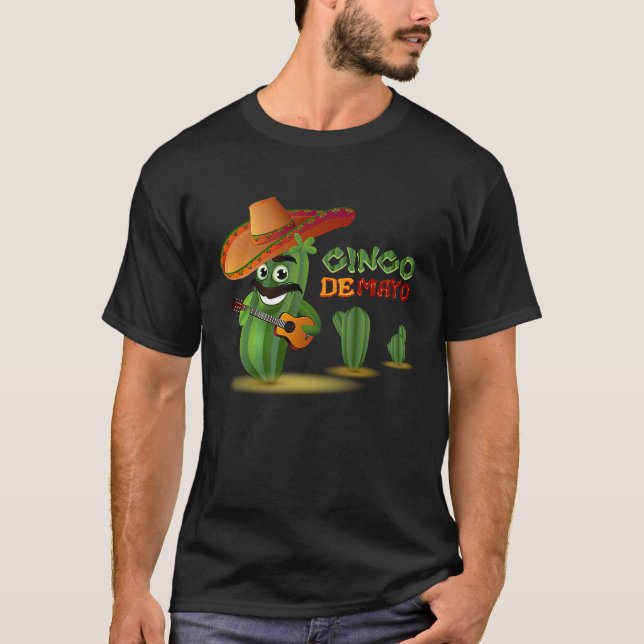 Cinco De Mayo Burritos  Mexico Tacos and Avocado   T-Shirt (Vorderseite)