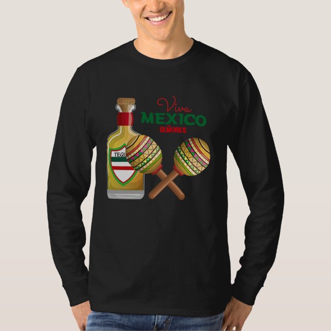Cinco De Mayo Burritos  Mexico Tacos and Avocado   T-Shirt (Vorderseite)