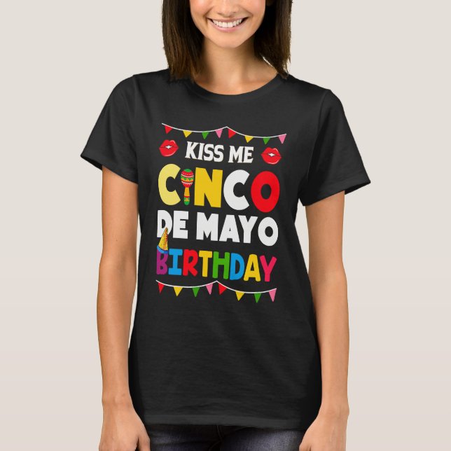 Cinco De Mayo Burritos  Mexico Tacos and Avocado   T-Shirt (Vorderseite)