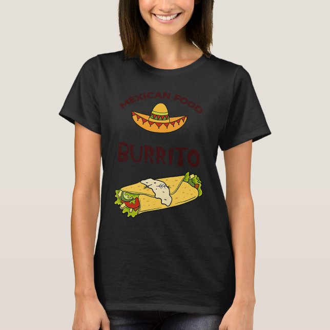 Cinco De Mayo Burritos  Mexico Tacos and Avocado   T-Shirt (Vorderseite)