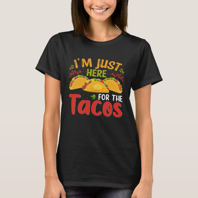 Cinco De Mayo Burritos  Mexico Tacos and Avocado   T-Shirt (Vorderseite)